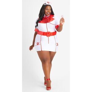 Zip-Up Plus Size Nurse Halloween Costume